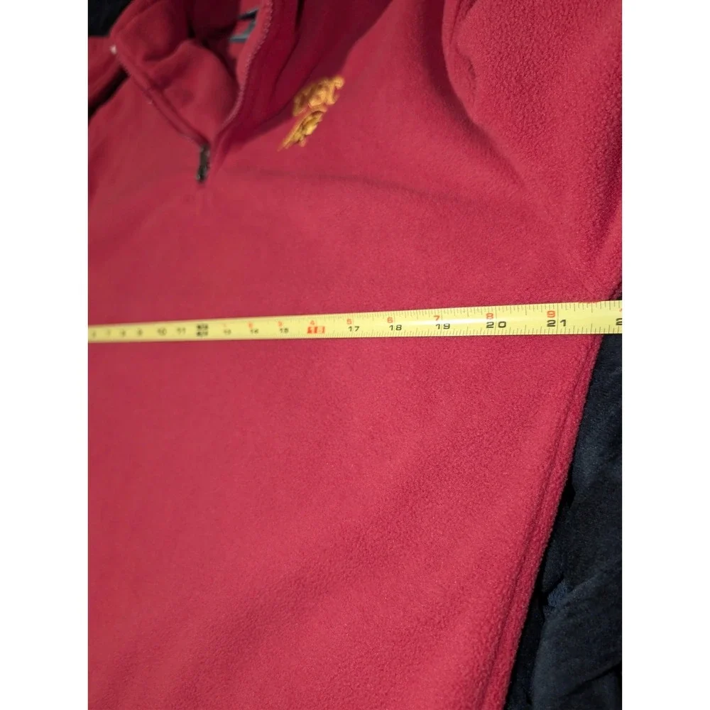 Pro Edge USC Trojans Quarter Zip Fleece Pullover Youth Size 16/18 Adult Small
